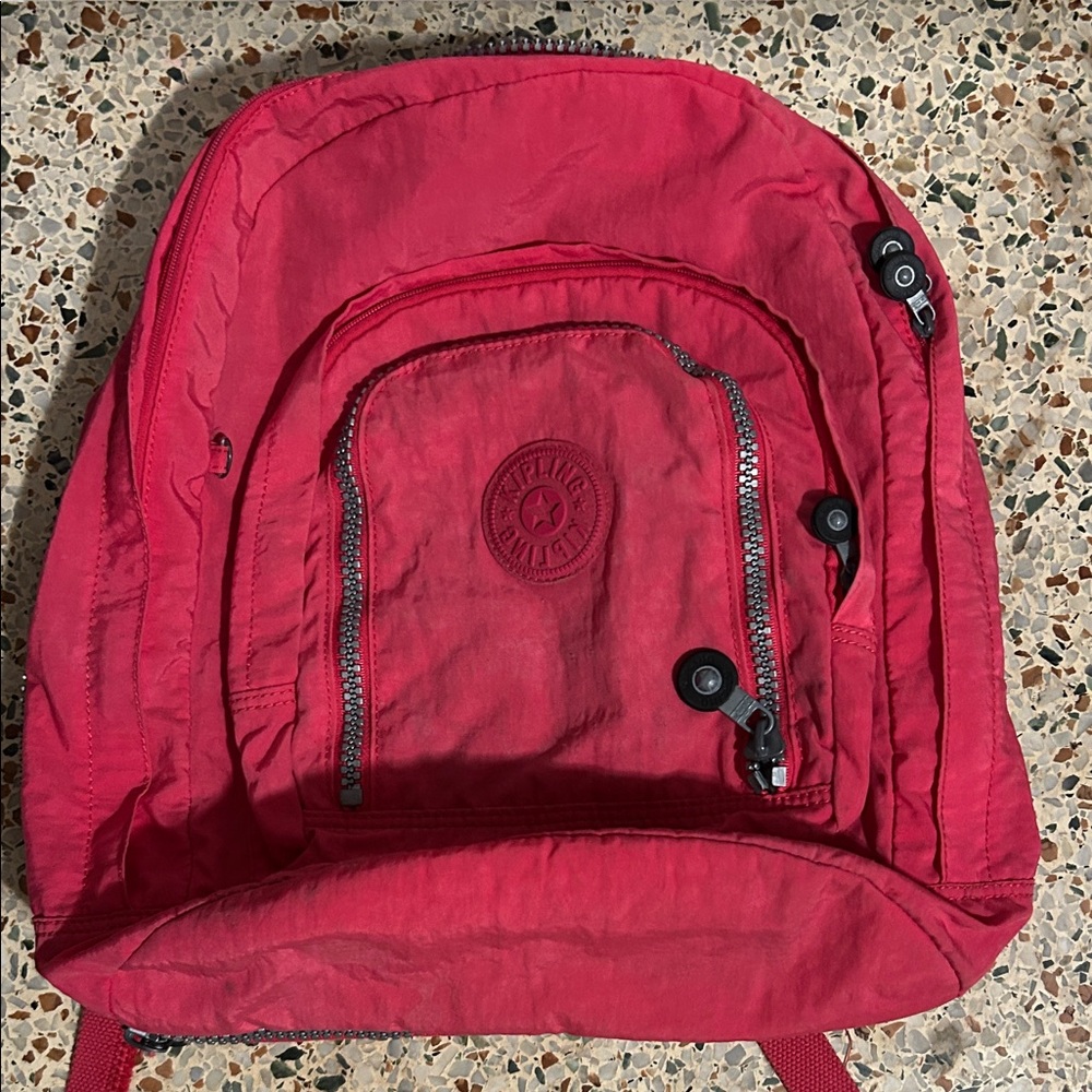 Kipling Cherry Red Backpack - image 2